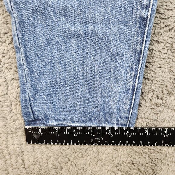 YMI Dream Fit High Waist Ankle Mom Jeans Womens JR's 7/28 Distressed Patched Y2K - Picture 7 of 10